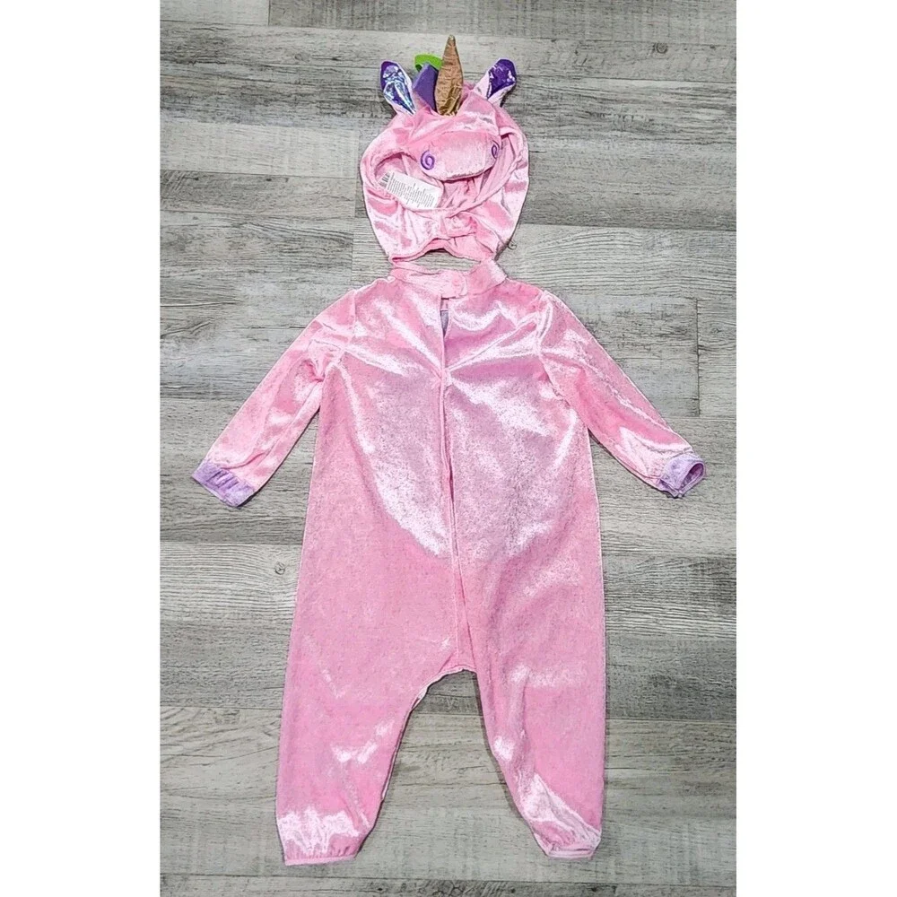 Little Pink Unicorn Costume Baby Infant 6-12mo Outfit Halloween